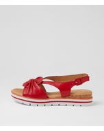 Alexin Red Multi Sandals
