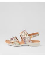Beckhams Meadow Embossed Leather Sandals