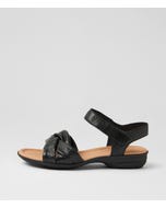Blakaly Black Leather Sandals
