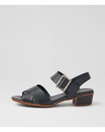 Davisons Navy Leather Sandals