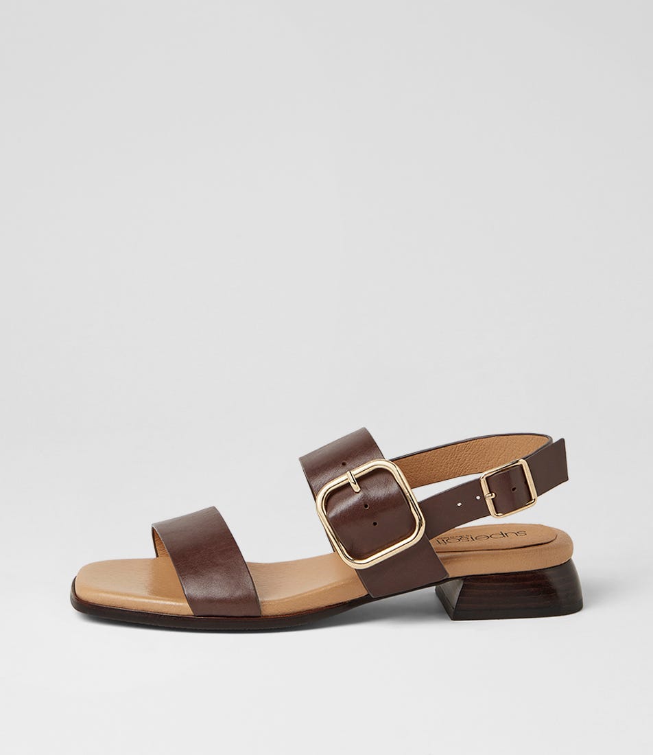 Demai Brown Leather Sandals