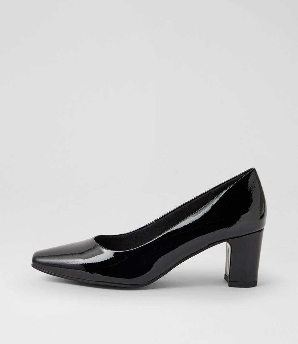 Jassine Black Patent Leather Heels