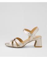Jaydie Platino Leather Sandals
