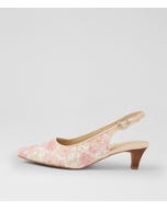 Leelee Pink Flower Multi Heels