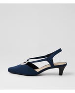 Lenia Navy Lycra Heels