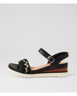 Sanpedro Black Multi Sandals