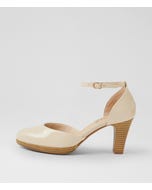 Seliah Almond Patent Leather Heels