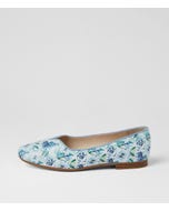 Urso D Blue Melody Leather Ballet Flats