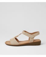 Felica Platinum Sparkle Fabric Sandals