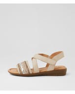 Fidelina Almond Multi Sandals