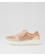 Hazlie Dark Nude Metallic Multi Sneakers