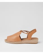 Kitti Dark Tan Leather Sandals