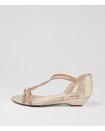 Brisa Platinum Leather Sandals